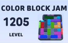 Color Block Jam Level 1205 Walkthrough – Solution & Sliding Strategies Tutorial image