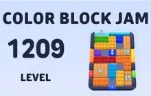 How to Solve Color Block Jam Level 1209 Puzzle image