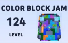 Color Block Jam Level 124 | Full Walkthrough to Solve image