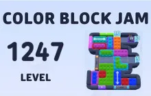 Color Block Jam Level 1247 Block Trap Solver & Path Unlock image
