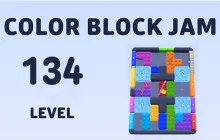 Guidance to Solve Color Block Jam Level 134 image