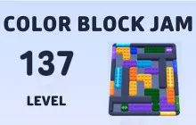 Color Block Jam Level 137 Walkthrough – Puzzle Solving Guide & Sliding Block Strategies image