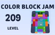 Color Block Jam Level 209 Guide image