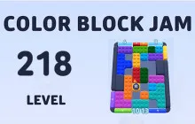 Color Block Jam Level 218 - Master the Multi-Gate Puzzle image