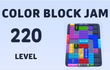 Color Block Jam Level 220 Puzzle Guide & Solution image