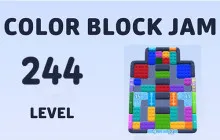 Color Block Jam Level 244 Tutorial Walkthrough image