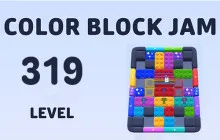Color Block Jam Level 319 Star Block Maze Guide image
