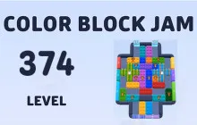 Color Block Jam Level 374 Solution Walkthrough image