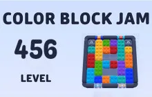 Color Block Jam Level 456 Step-by-Step Walkthrough image