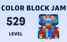 Color Block Jam Level 529 Solution Walkthrough image