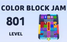 Color Block Jam Level 801 Solution Walkthrough image