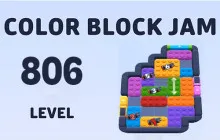 Color Block Jam Level 806 Instruction image