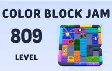 Color Block Jam Level 809 Solution Guide image