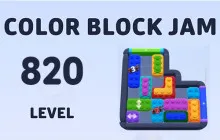 Color Block Jam Level 820 Guide image