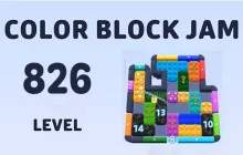 Color Block Jam Level 826 Full Puzzle Guide image
