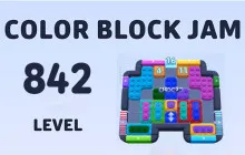 Color Block Jam Level 842 Solution Walkthrough image