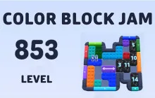 Color Block Jam Level 853 Solution Guide image