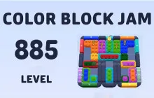 Color Block Jam Level 885 Solution Walkthrough image