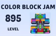 Color Block Jam Level 895 Solution Walkthrough image