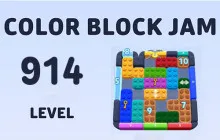 Color Block Jam Level 914 Solution image
