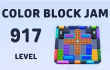 Color Block Jam Level 917 Solution image
